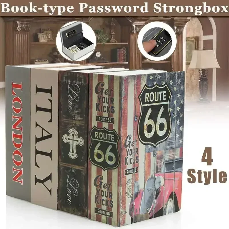 Home Secure Combination Key Lock Safe Box Cash Box Dictionary Book Box Mini Dictionary Book Money Hide Secret