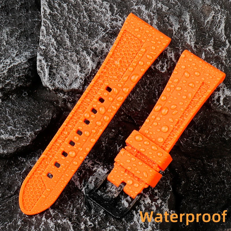 Large Waterproof Silicone Watch Strap For Diesel DZ7362 4323 4318 Men\'s Band 24mm 26mm Rubber Bracelet Soft