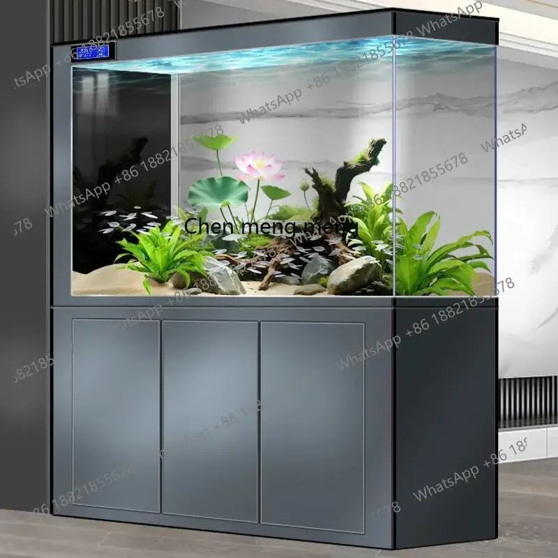

E153 Screen partition bottom filter fish tank medium and large living room floor intelligent ecological goldfish aquarium