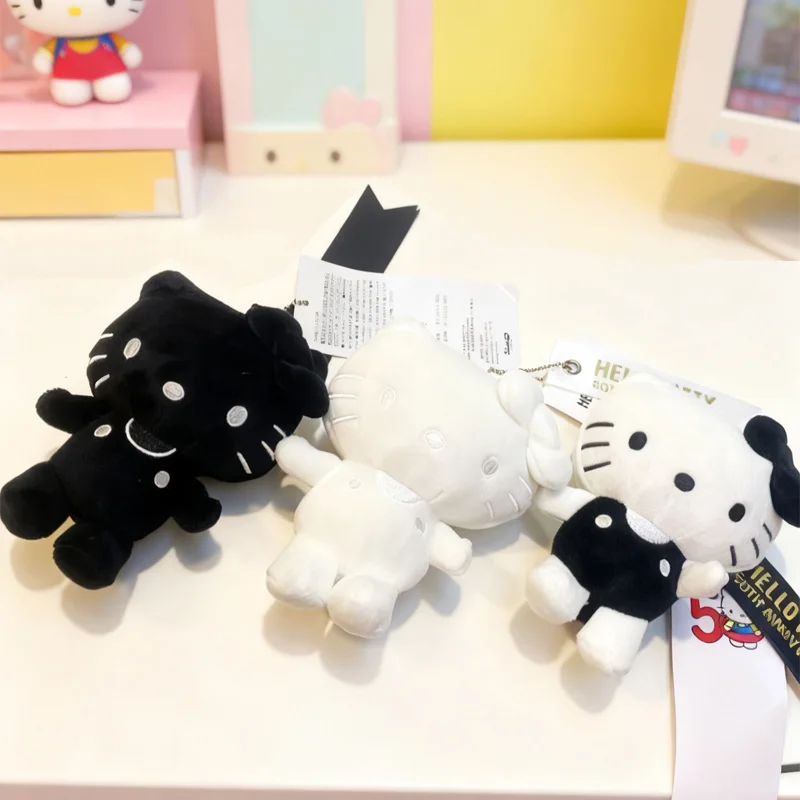 Neue Hallo Kitty Schlüsselanhänger Ornament Paar Stil Rucksack Charme Niedlichen Cartoon Plüsch Spielzeug Mädchen Geburtstag Geschenk Weihnachtsgeschenk