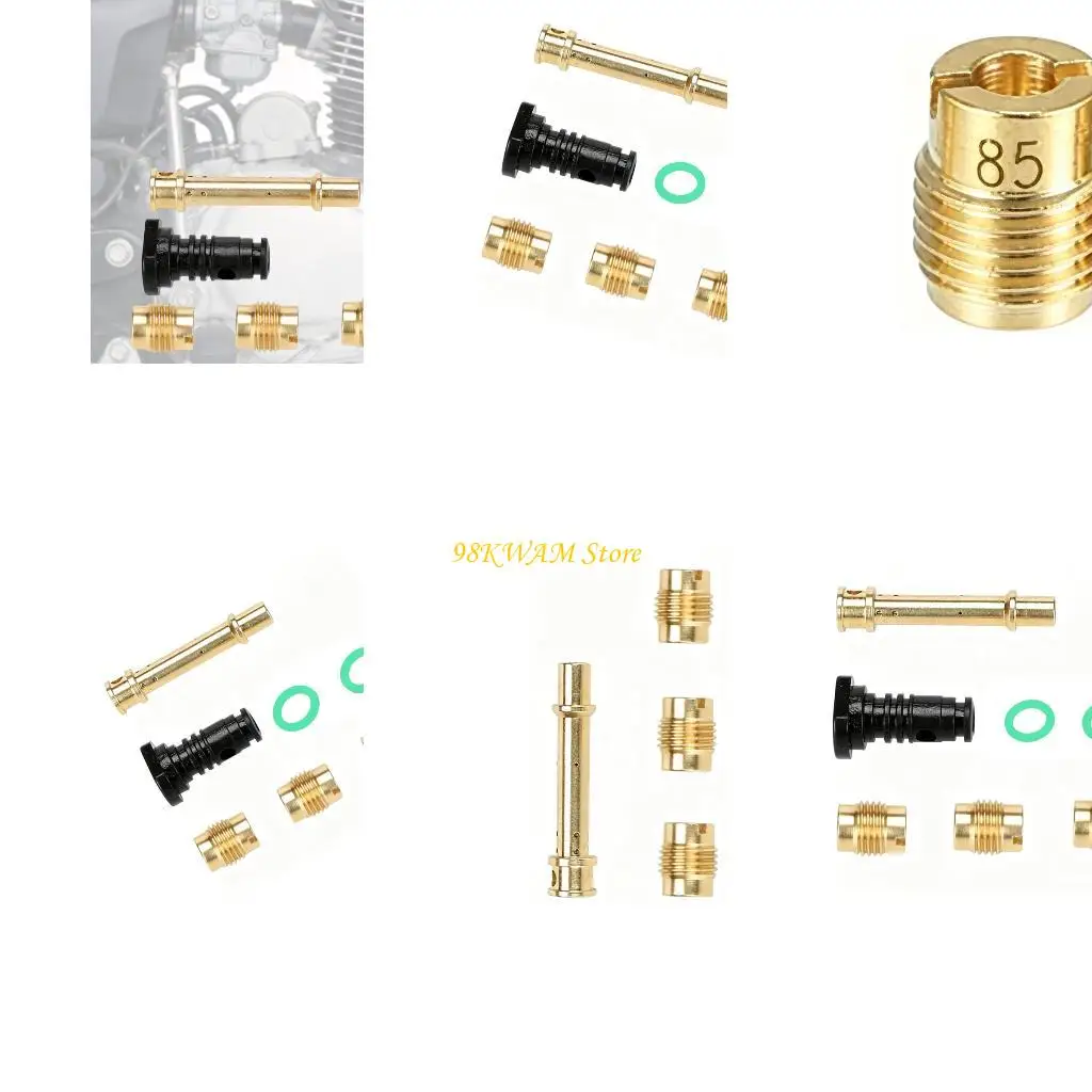 Carburetor Jet Repair for Predator 212cc Application, Metal Parts and Tube Piece with Rubber Rings for Maintenance 68UF