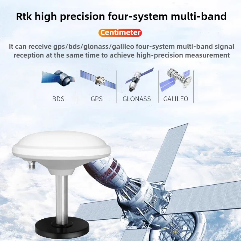 GNSS RTK هوائي BDS GPS GLO GAL أربع نجوم متعددة التردد لتحديد المواقع الملاحة للطيران/المسح/الزراعي/اختبار القيادة