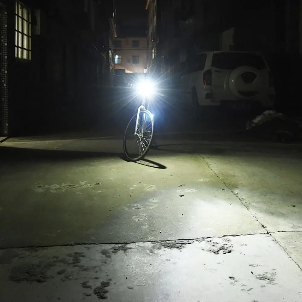 New Plastic Bicycle Light Horn 5 Colors Waterproof Wide-Range Light USB Rechargeable Ultralight Headlight image 3
