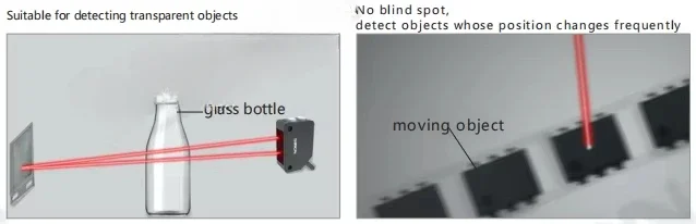 SiRON K013-2 IP65 Detect Transparent Body Retro Reflective Photoelectric Sensor