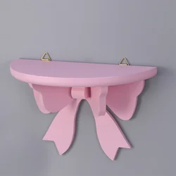 Butterfly Storage Rack Semicircle Wall Pink Shelf Buttery Shampoo Household Holder Bamboo