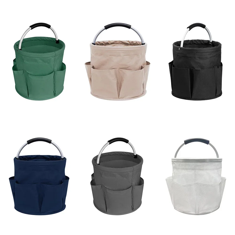 Tool Organizers Bag 17L Collapsible Tool Bag Laundry Organizer Outdoor Camping Garden Harvest Basket Home Bathroom Storage Bag