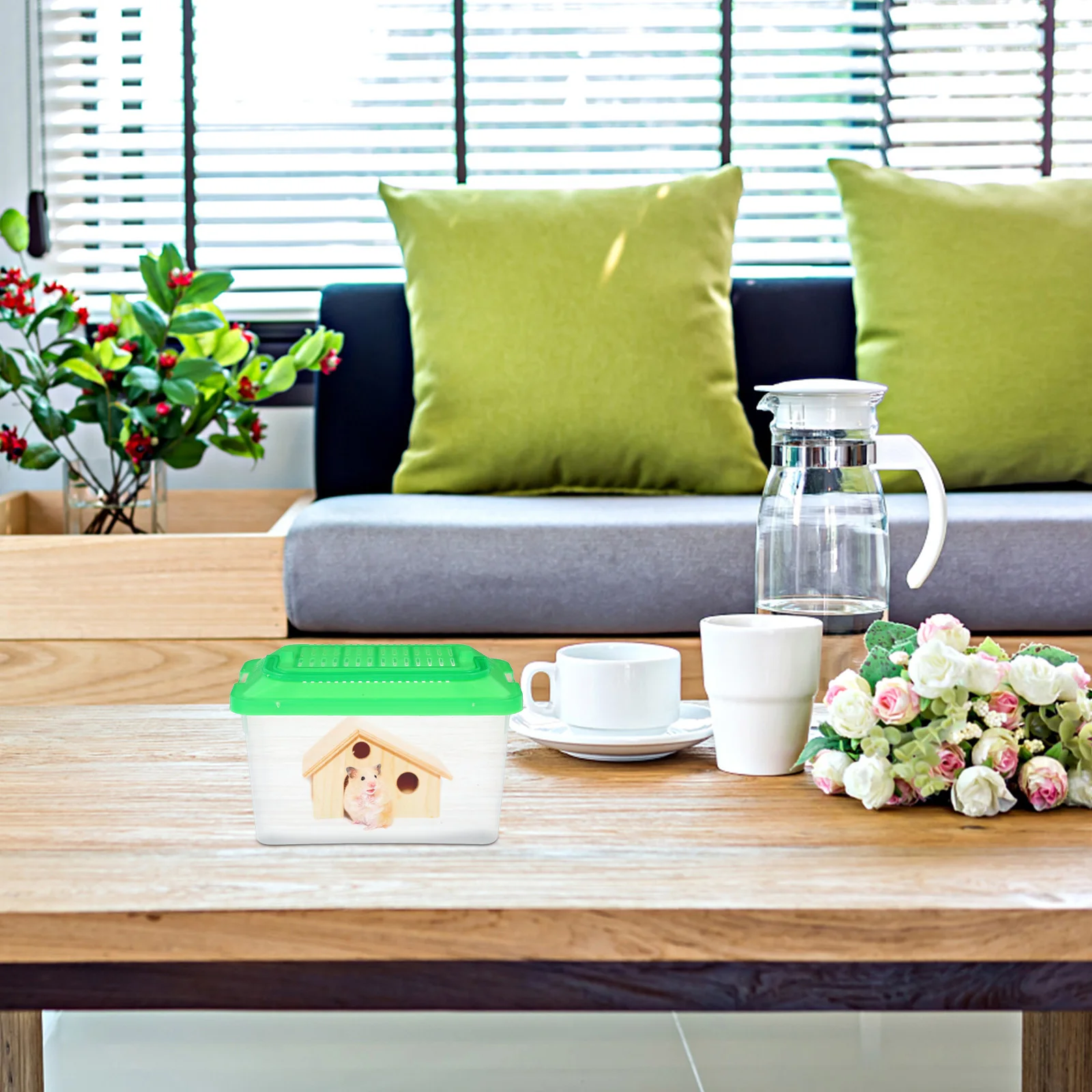 

Portable Fish Tank Toy Reptile Carrier Hamster Nest Snake Container Clear Pet Transport Box Lightweight Well Ventilated Easy