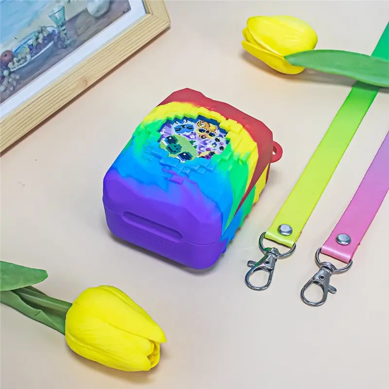 AY14 -Color Silicone Case For Bitzee Magicals Digital Pet 2 Washable Protective Cover Shockproof For Kids Handheld Pet Game
