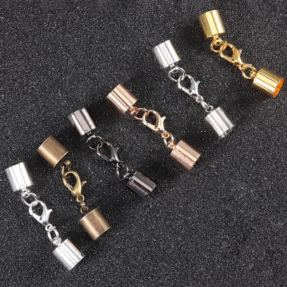 10 قطعة المشابك جراد البحر السنانير الجلود الحبل نهاية قبعات 2.5-10 مللي متر العقص نهاية تلميح قبعات موصلات ل سوار قلادة النتائج مجوهرات