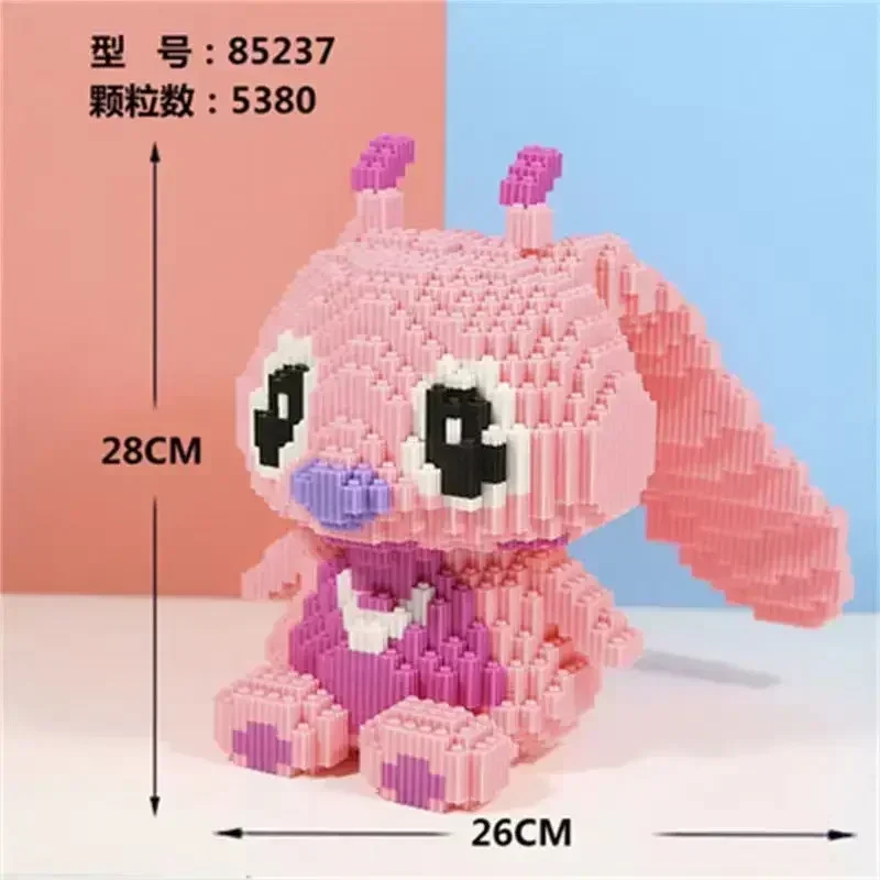 New Disney Building Block Stitch Giant Stitzer Assembly Toy Children\'s Birthday Gift Puzzle Desktop Decoration Fast Delivery