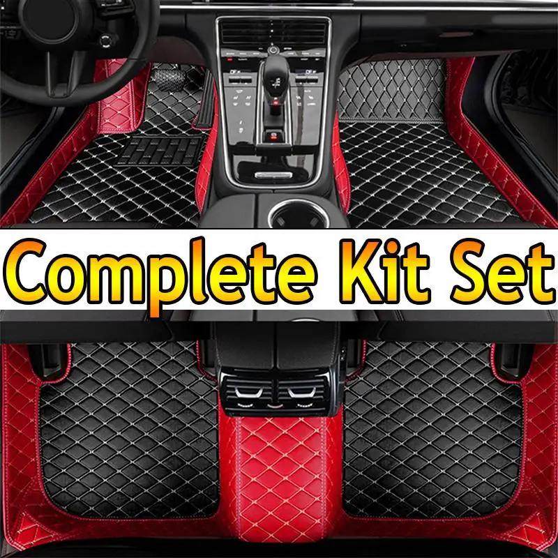 

Car Floor Mats For Buick Envision 2014-2019 Kit set Waterproof Carpet Luxury Leather Mat Full Set Car Accessories