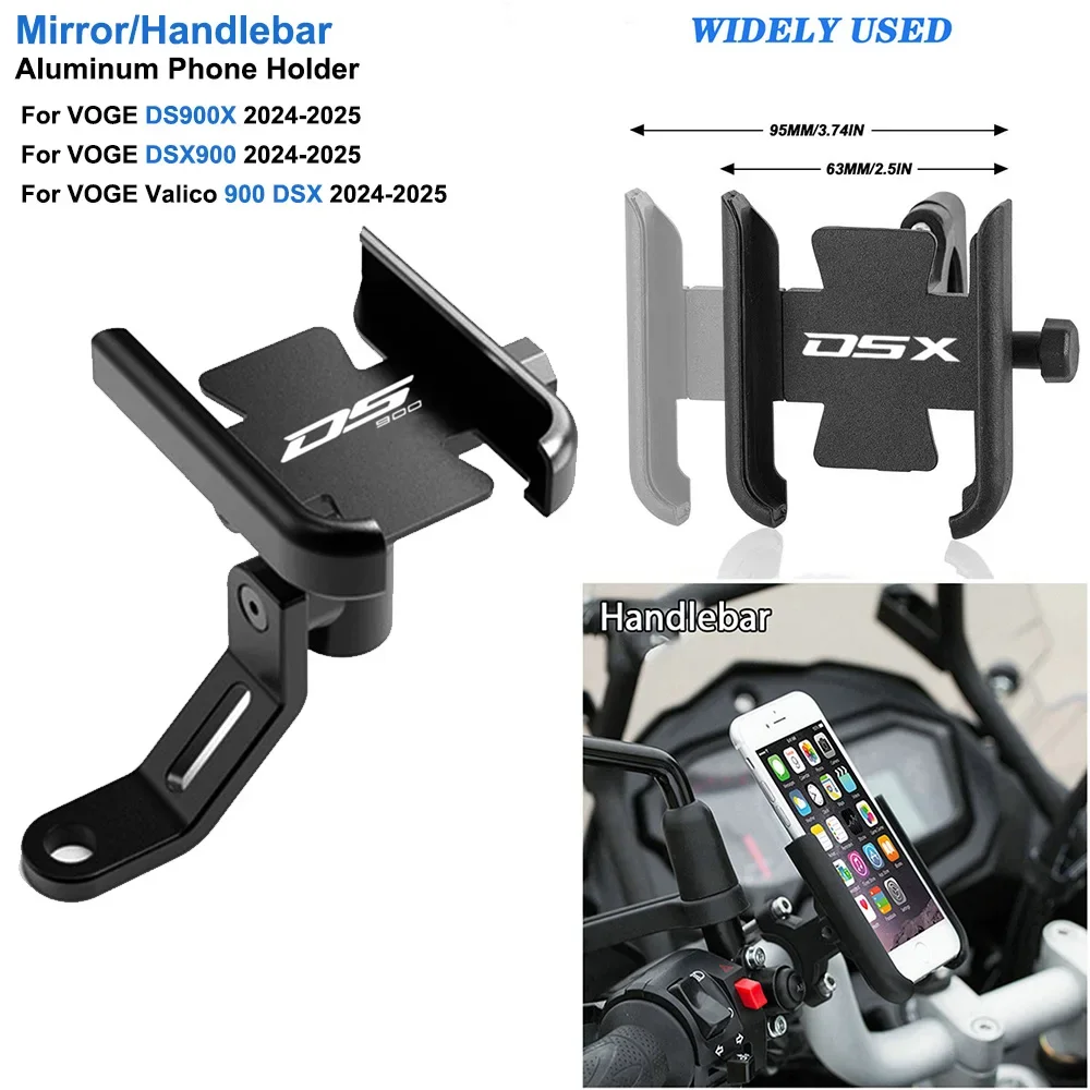 

For LONCIN VOGE 900 DSX 900DSX DS900X DS 900 X 2023 2024 Accessories Motorcycle Phone Holder Aluminum Stand DSX900 Navigation