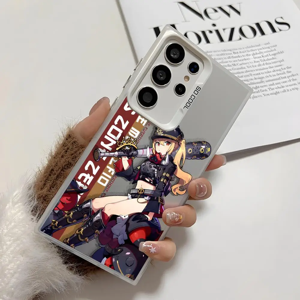 Zenless gioco ruolo Cassa Del Telefono Per Samsung Galaxy S25 Edge S24 S23 S22 S21 S20 Ultra Fonda Del Silicone Argento Cassa Del Telefono