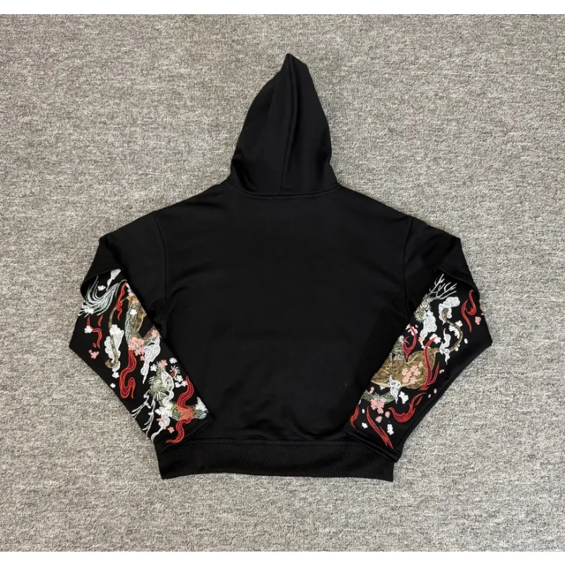 Trend Brand Fake Two-piece Design Derschutze Hoodie Embroidered Pattern Quality Pullover Casual New Item Stock