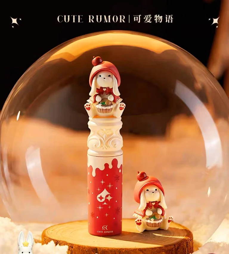 Cute Rumor Bunny  Lipstick Christmas Little Red Riding Hood Limited Velvet Fog Matte Glitter Lip Glaze Gifts