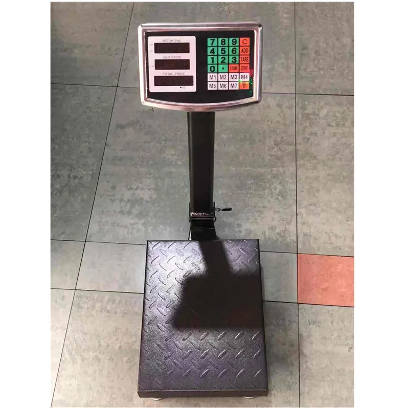 Imagem -03 - Balança Plataforma Industrial Dobrável Placa de Aço Eletrônico Banco Digital Escala de Peso para Bagagem Postal 100kg