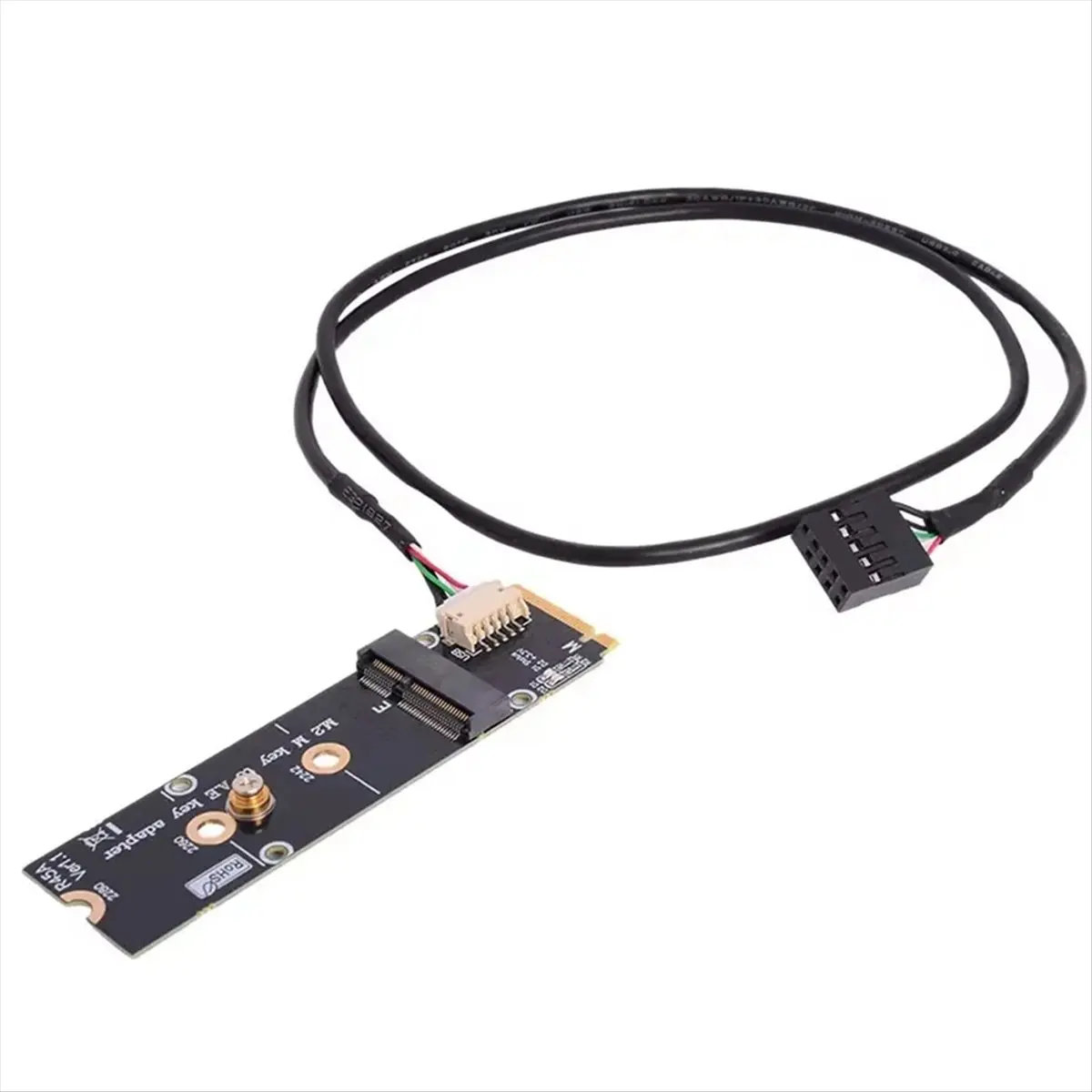 

(A26M) M.2 NVMe 2280 2260 to WiFi/Bluetooth A/E Key NIC Network Card 2230 M-Key to A/E Key Adapter for AX210 Adapter Card