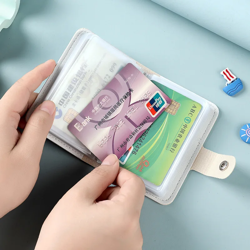 حقيبة بطاقات أنثى كرتونية صديقة للبيئة لتحديد المواد حقيبة بطاقات مضادة للسرقة ومضادة للمغناطيسية متعددة الوظائف #4