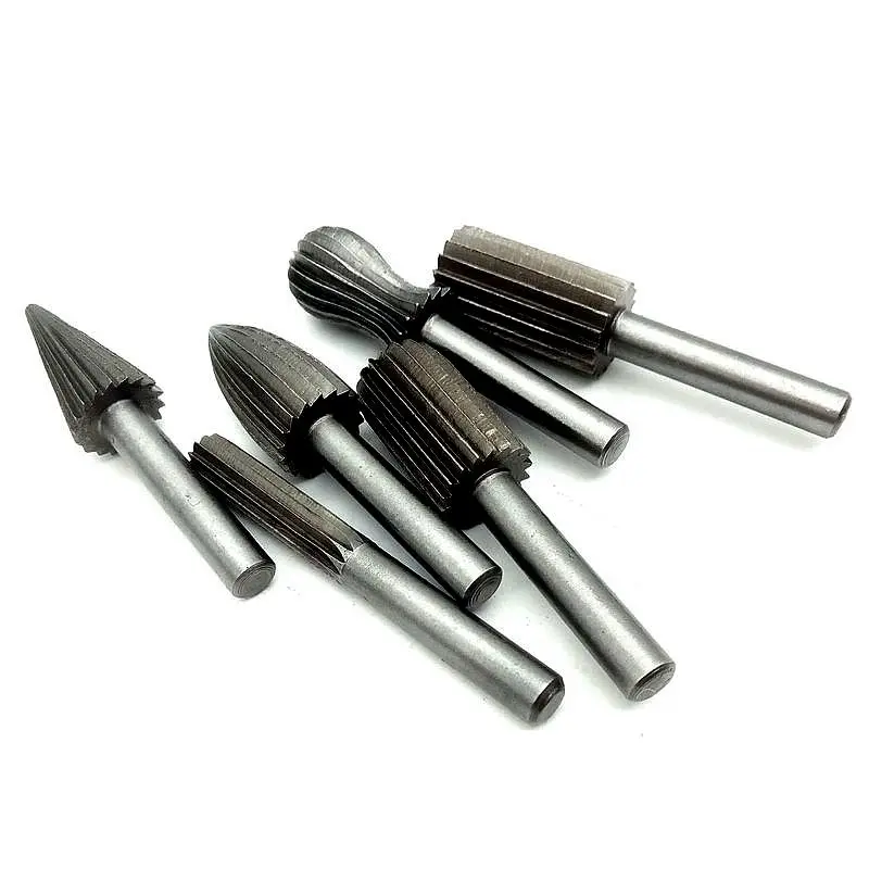 Imagem -02 - Carbide Cutter Conjunto para Ferramentas Rotativas Dremel Cnc Gravura Bit Rotary File Bur Shank Moagem mm Pcs