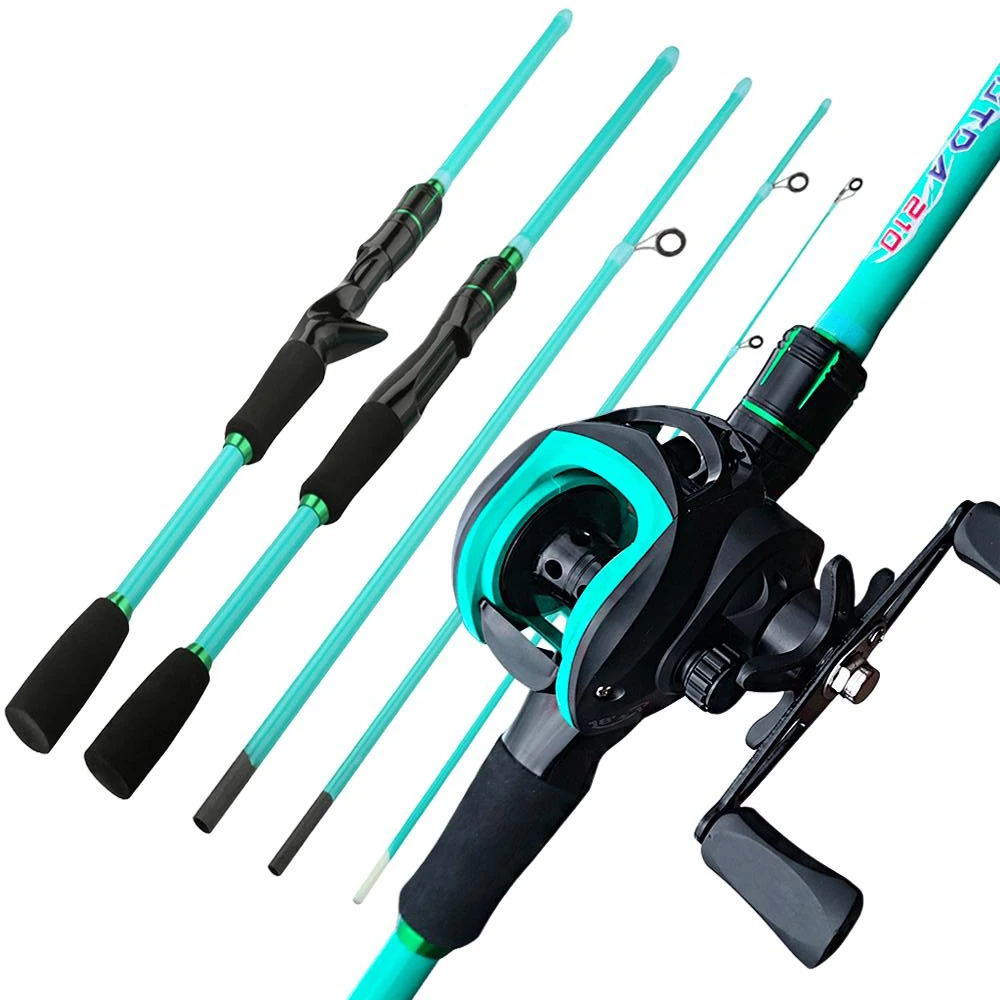 

4/5 Sections Mini Lure Fishing Rod 7.2:1/5.2:1 Gear Ratio Baitcasting Spinning Reel Kit for Freshwater Bass Pike Fishing Tackle