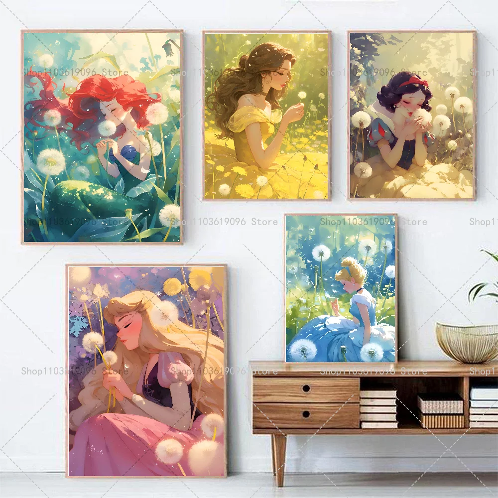 Pretty Princess Poster Paper Print Home Bedroom Entrance Bar Cafe Art Painting Decoration