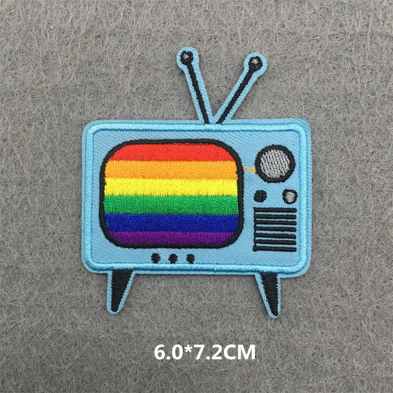 Cartoon Kamera Stickerei Patch Eisen Auf Patches Für Kleidung Thermoadhesive Patches Auf Kleidung TV Abzeichen DIY Applique – Detail 5