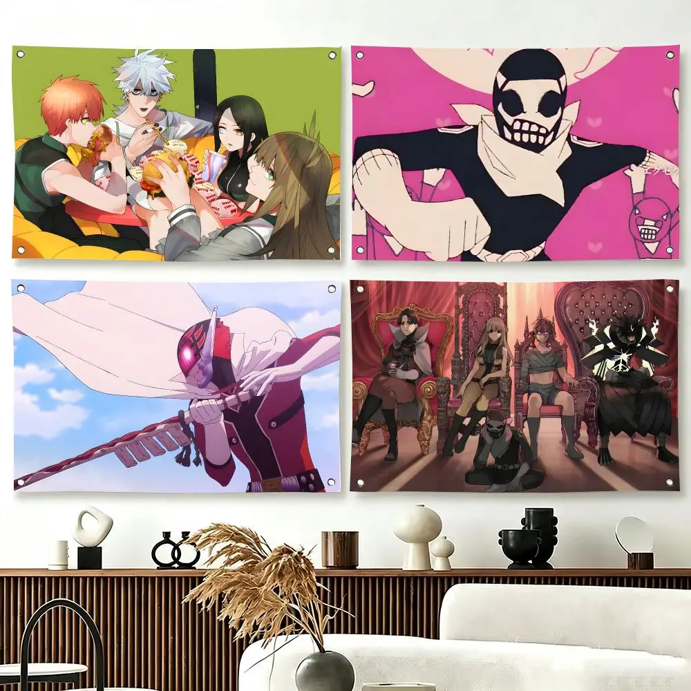Banderas Decorativas de Anime de Acción R-Ranger Reject para Sala de Estar, Hogar, Dormitorio, Decoración de Pared, Campamento al Aire Libre, Fiesta, Regalos