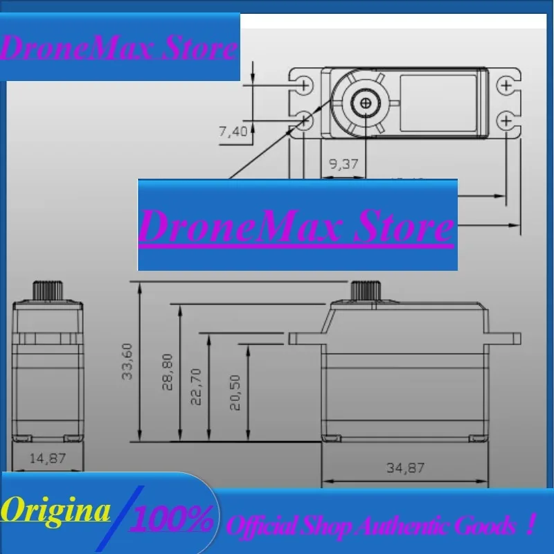 DrMasKingmax CLS2875H High Speed HV Servo For Helicopter Tail Lock Swashplate