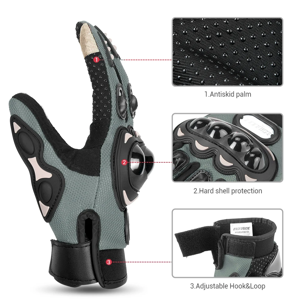New Summer Motorcycle Gloves For Men And Women Anti Fall Breathable Anti Slip Touch Screen Off-road Motorcycle Gloves