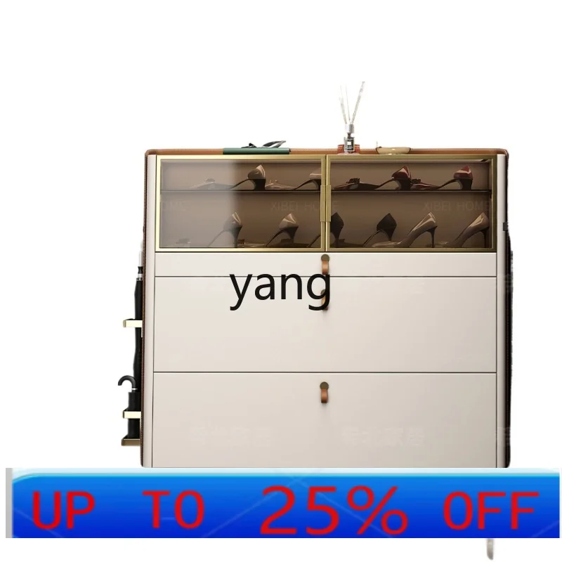 

LH Storage Side Cabinet Narrow Balcony Door Large Capacity Multilayer Simplicity Household Dustproof Entrance Cabinet