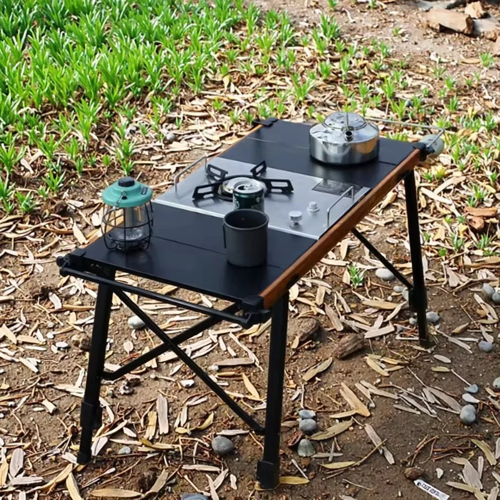 Portable Aluminum Folding Camping Table - Adjustable Outdoor Kitchen IGT
