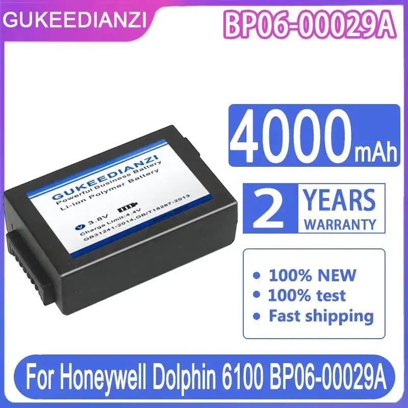 

Аккумулятор для Honeywell Dolphin 6100 6110 BP06-00029A, версия 4000 мАч, безопасная быстрая зарядка
