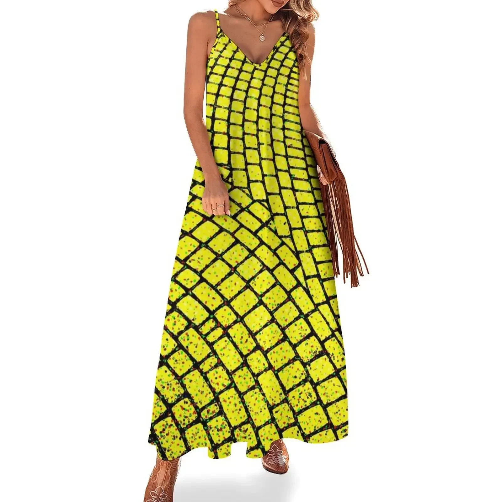 

Yellow Brick Road Sleeveless Dress elegant women's dresses sale Dresses gala elegant women's sets Dress