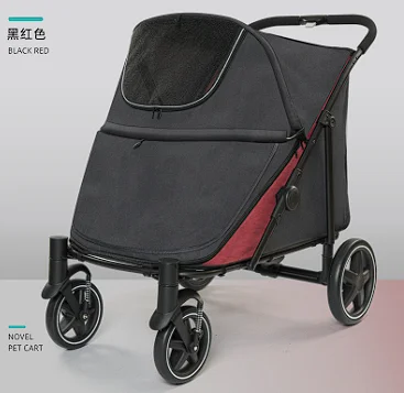 Dog Stroller for Large Pet Jogger Stroller Breathable Animal Stroller with 4 Wheel and Storage Space Pet Cart