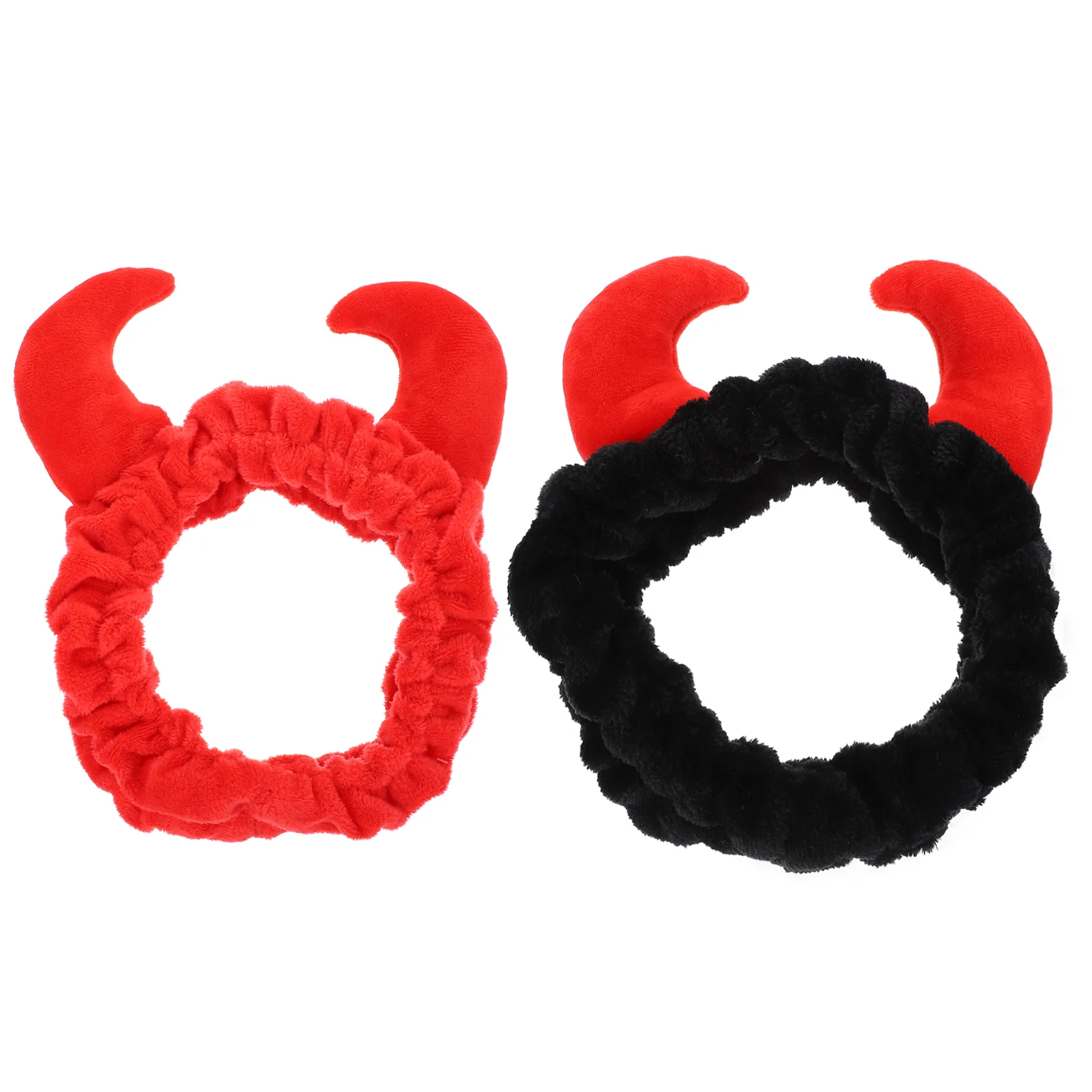 

2 Pcs Face Wash Hair Tie Charming Headbands Makeup Trumpet Washing Women Cloth Spa Reusable Hairbands for