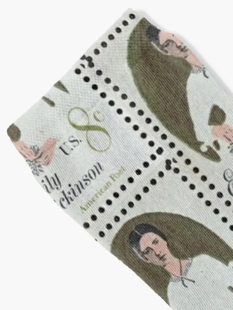 Emily Dickinson stamp 8c. Socks Soccer kids summer Women Socks Men's