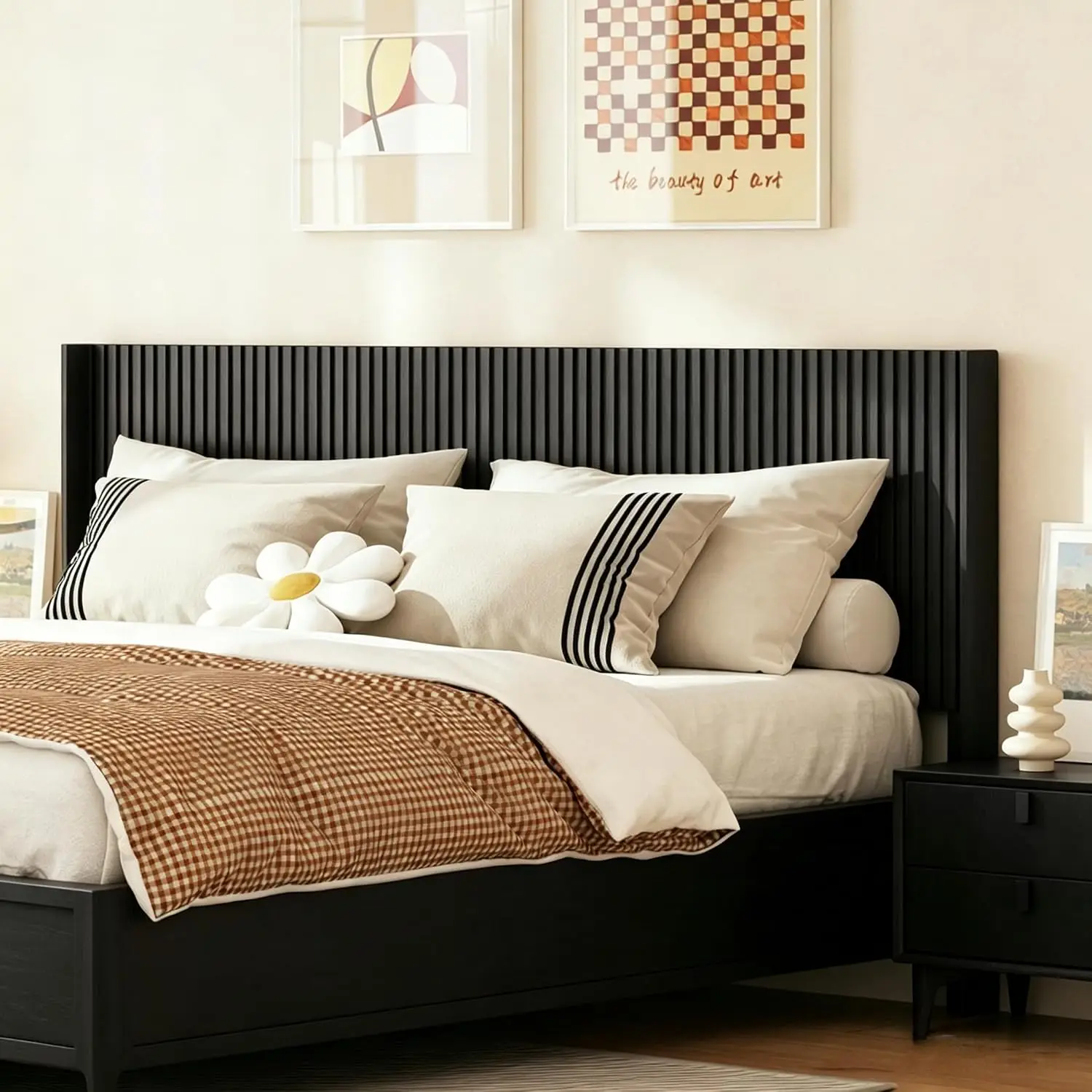 Queen Size Fluted Headboard Only, 64