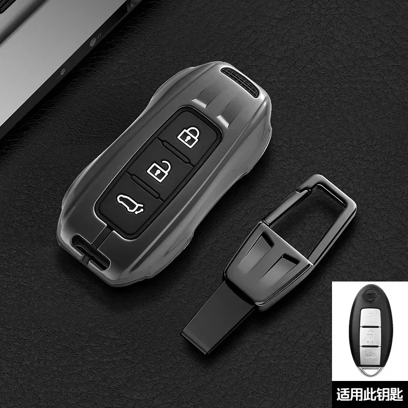 

Zinc Alloy Car Key Case Cover for Nissan Leaf Micra Qashqai J11 J10 X Trail T32 Versa Note Patrol Key Fob Cover Car Accessories
