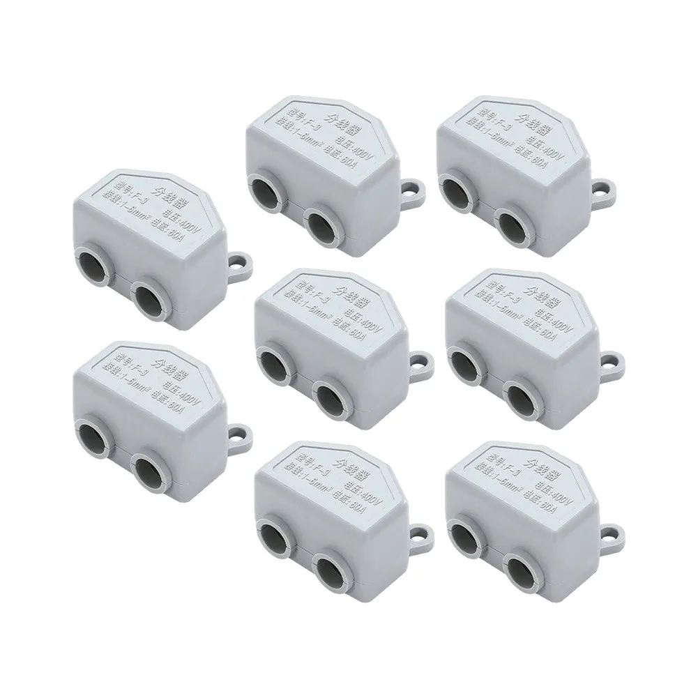 Electrical Terminal Block Quick Cable for splice Splitter Brass Conductor Rated 60A Current Suitable for Power Use