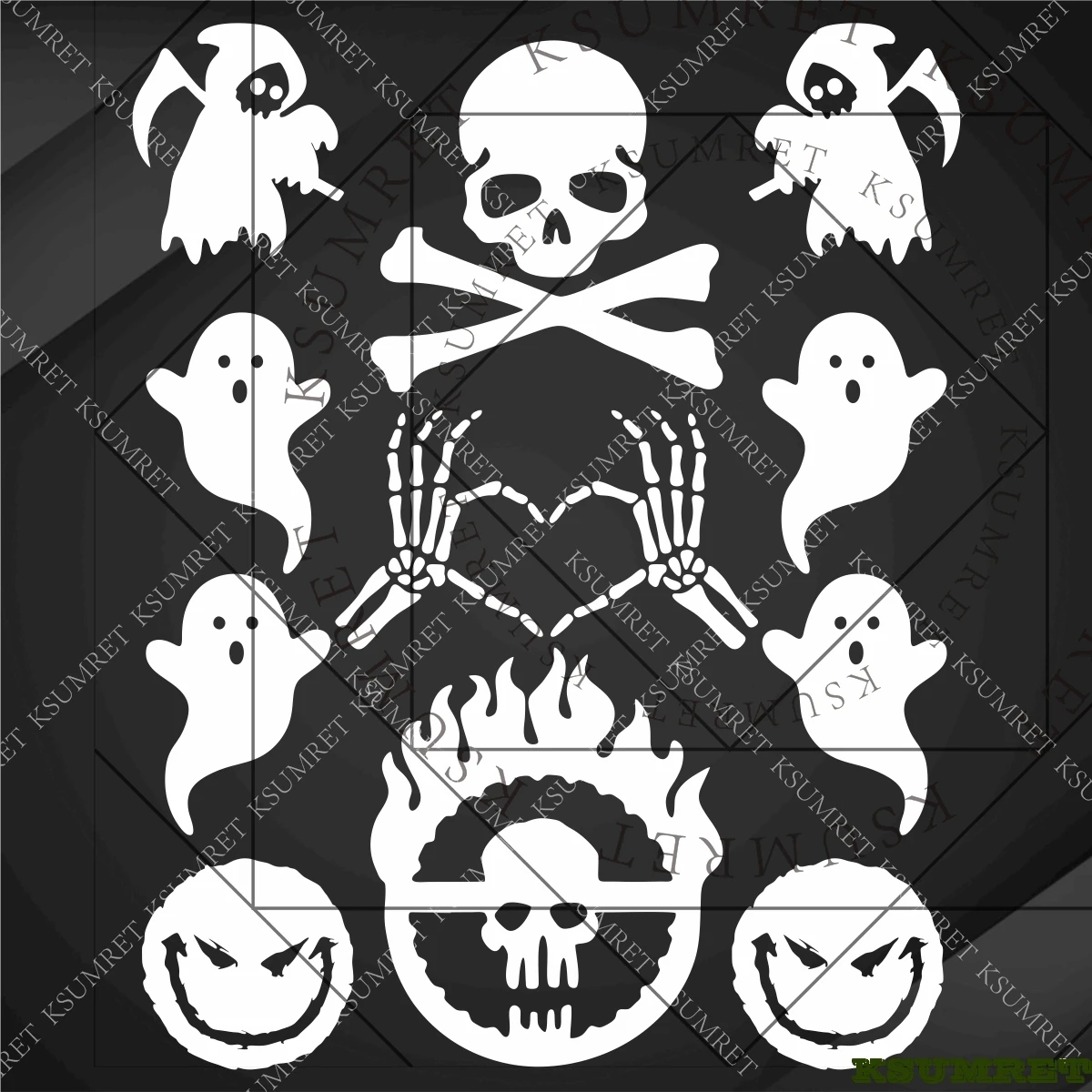 

Skull personalized creative helmet tank sticker