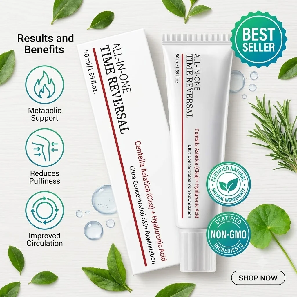 Time Reversal Moisturizing Cream 50ml Anti Wrinkle Aging Hyaluronic Acid Face Cream Centella Asiatica Skincare Firming Lotion