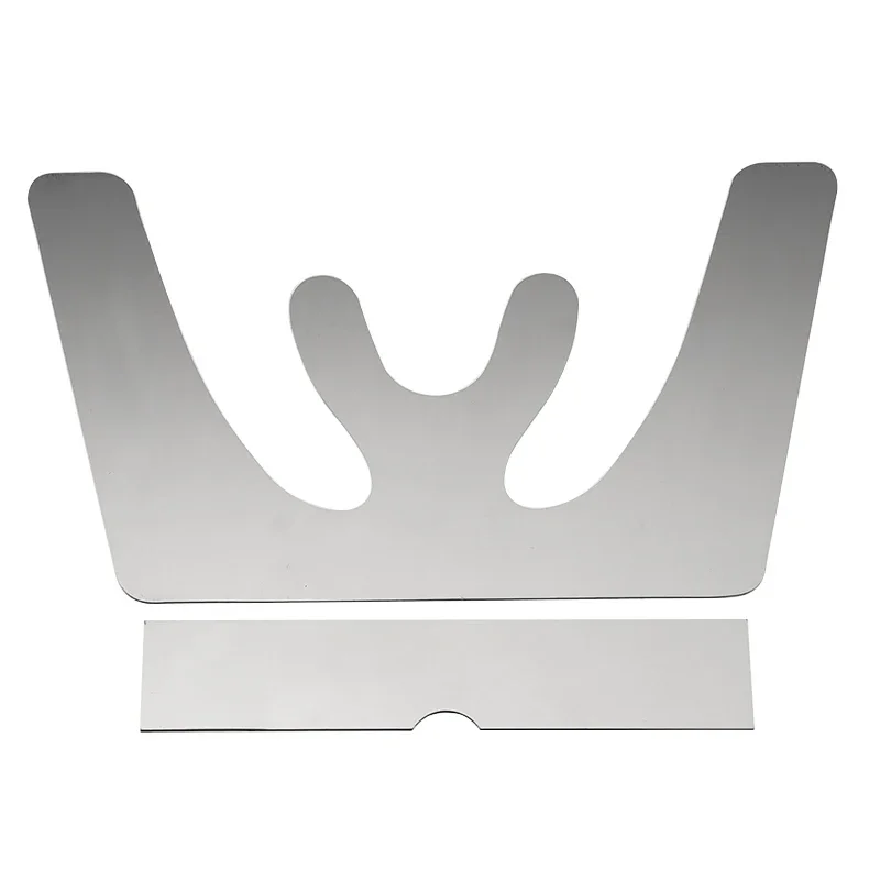 Dental Orthodontic 3D Maxillary Occlusal Casting Jaw Fox Plane Plate for Complete Denture Fabrication, Aluminum Alloy Jaw Model