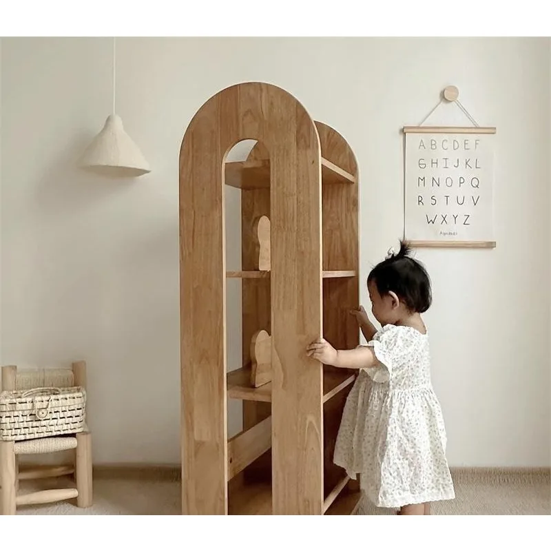Bookshelf Learning Storage Shelf Living Room Storage Cabinet Simple Floor Picture Book Shelf
