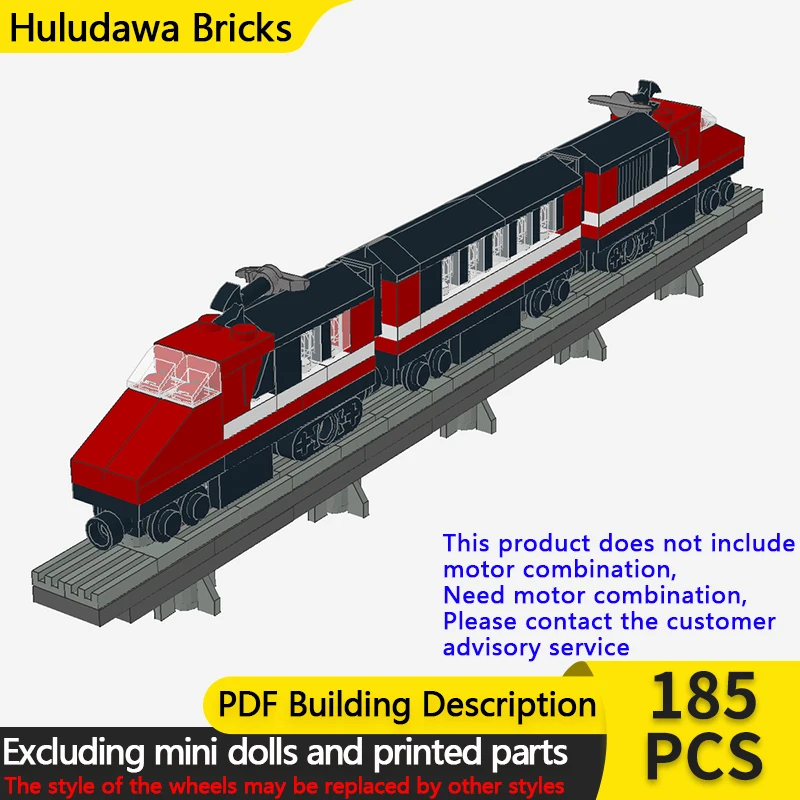 

Модель городской автомобиль MOC, строительные кирпичи, высокоскоростной экспресс-пассажирский поезд, модульная технология, детский праздничный подарок, сборный игрушечный костюм