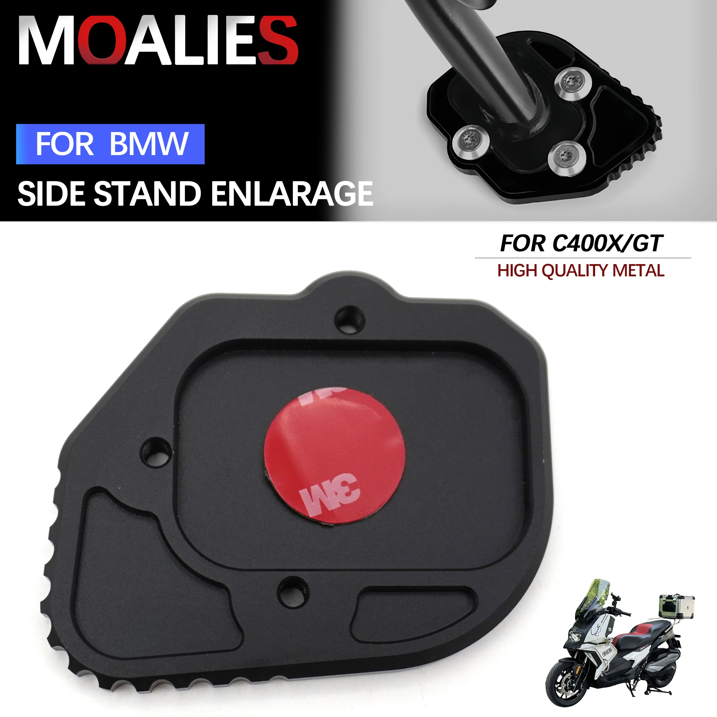 

For BMW C400GT C400X K51 C400 X GT C 400X 400GT 2019-2021 2020 2021 Motorcycle New Kickstand Side Stand Extension Pad