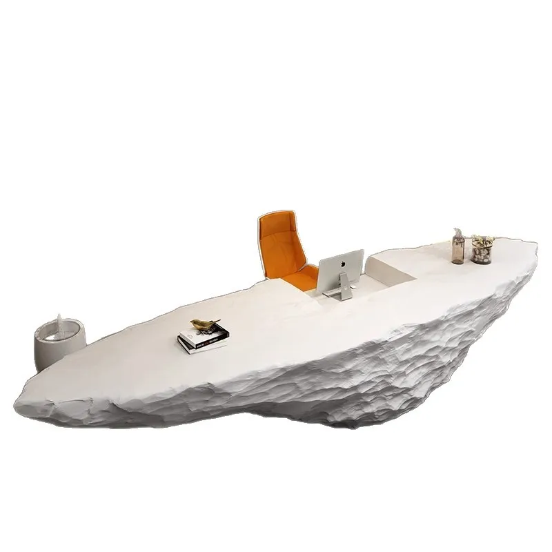 

Special-shaped paint front desk FRP reception desk beauty salon modern special-shaped