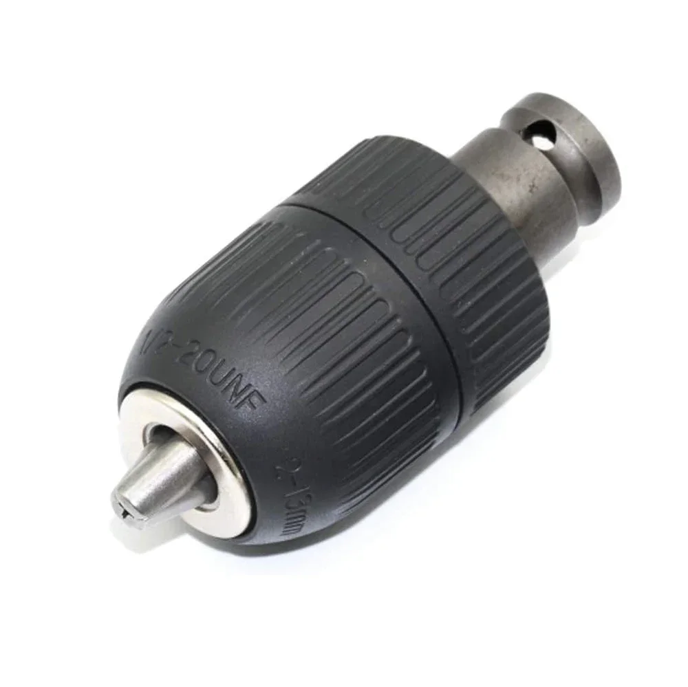 1/2 20UNF Drill Chuck 1/2 Chuck Adapter 2-13 Mm Capacity Keyless Chuck 2-13mm Clamp Range For Wrench Conversion