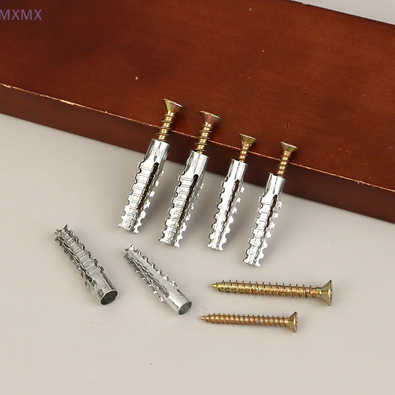 

M6/M8 Serrated Steel Wall Anchors Metal Expansion Tube Pipe Self Tapping Screw Drilling Plug For Concrete Wall Fasteners