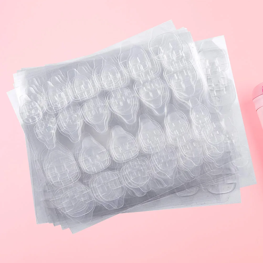

24Pcs Per Sheet 50 Sheets Pack Nail Glue Sticker Reusable Sticky Tabs for Fashion False Nail Tips Quick DIY Manicure Decor