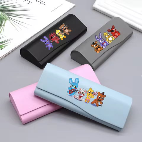 FNAF Glasses Case Five Nights At Freddys Cartoon Pattern Printed Fashion Women Men Sunglasses Boxes Portable Crush-resistant Box